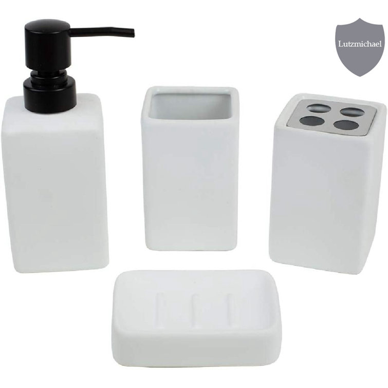 Rebrilliant Ceramic / Porcelain Bathroom Accessory Set Wayfair